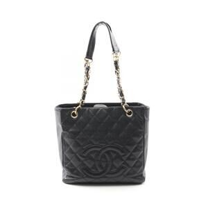 Chanel Matelasse PST Tote Bag Calfskin Leather Black